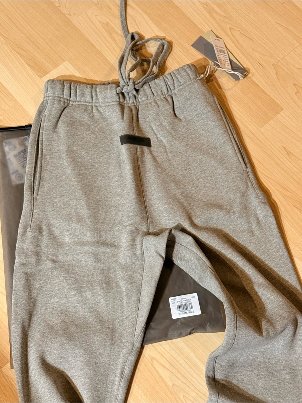 Fear of God Heather Gray Drawstring Joggers